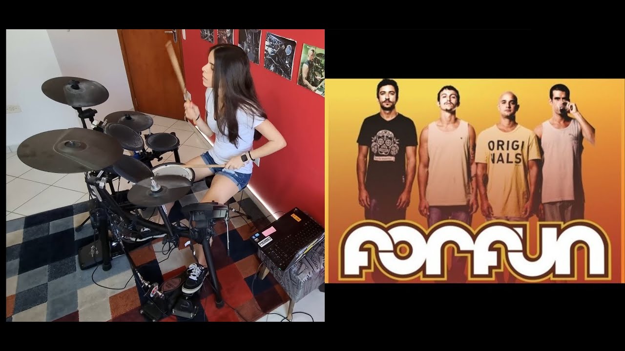 Forfun - História de Verão (Cover de Bateria / Drum Cover) I Carol Galinddo