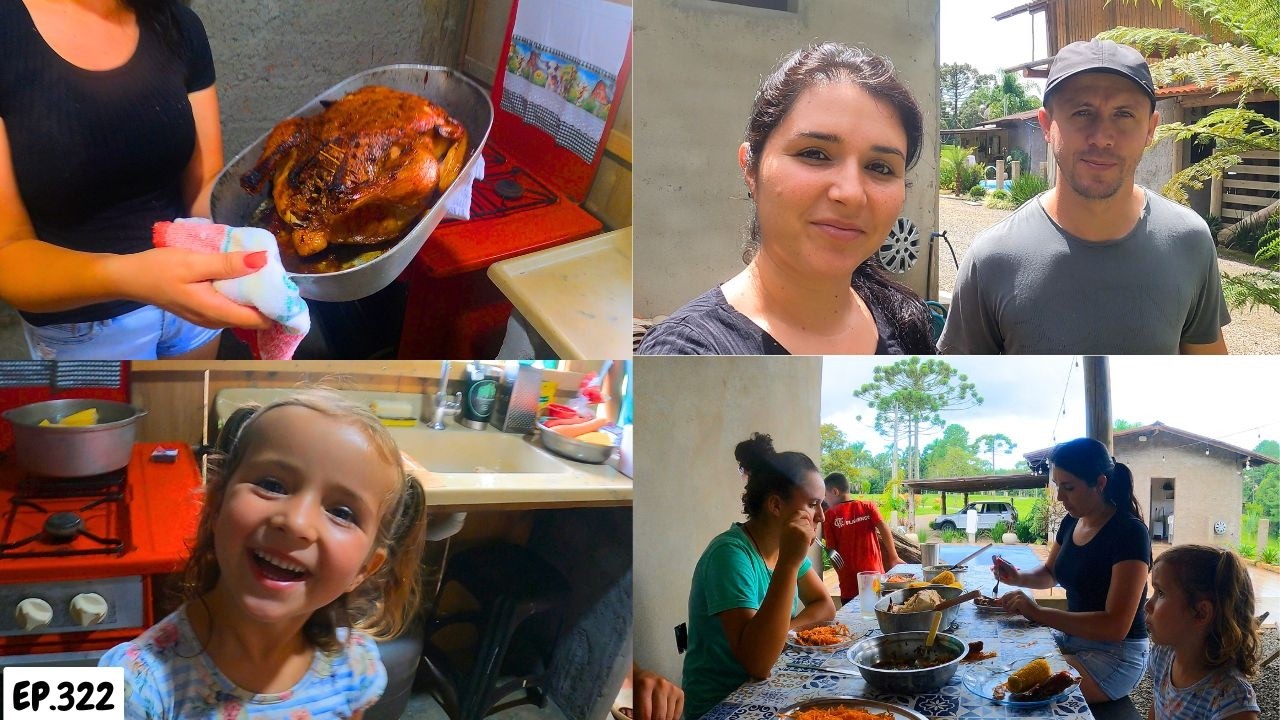 FRANGO ASSADO NO RANCHO ALMOÇO DE DOMINGO EM FAMILIA EP322
