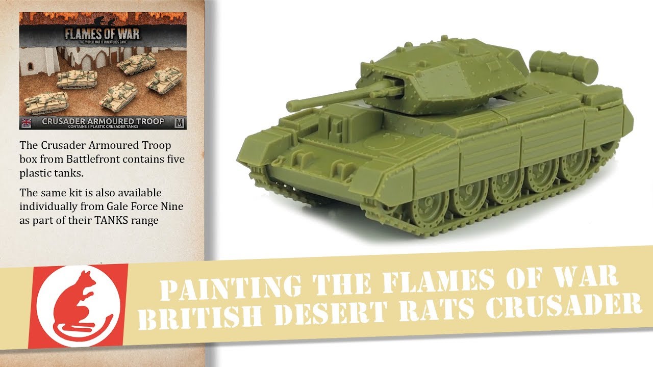 Painting a 15mm Flames of War TANKS British Desert Rats Crusader
