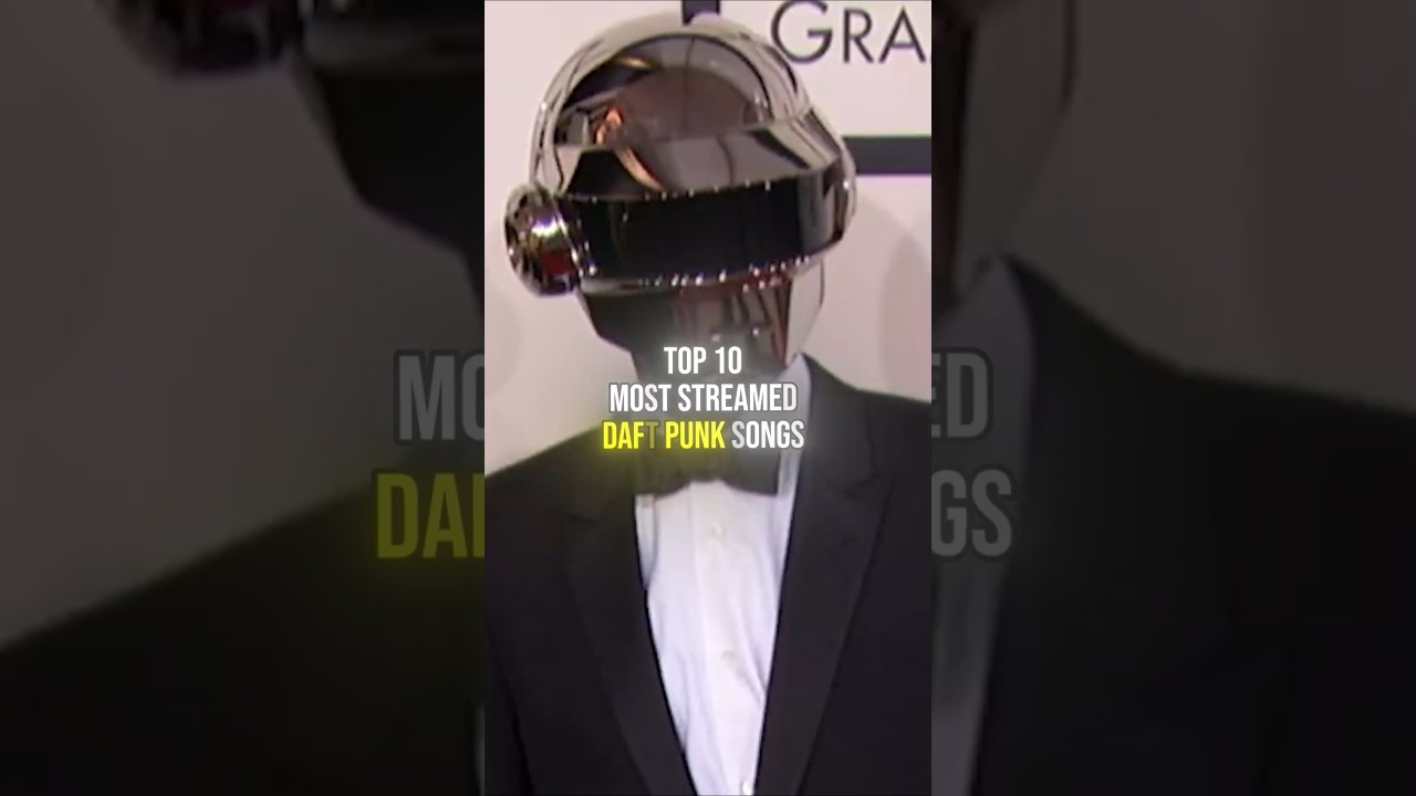 Top 10 MOST STREAMED Daft Punk songs on Spotify 🎶📈 #shorts #daftpunk #top10 #music #musicpromotion