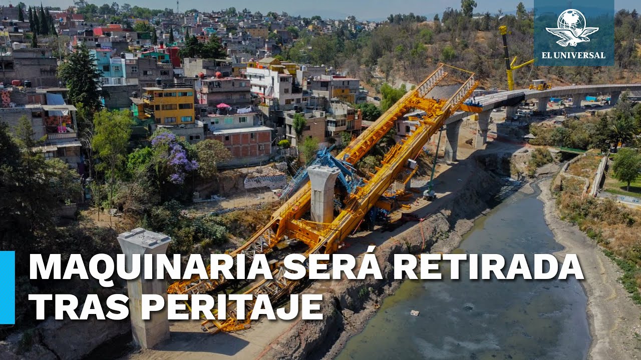 Retiro de lanzadora de dovelas en el Tren Interurbano comenzar&aacute; cuando termine el peritaje
