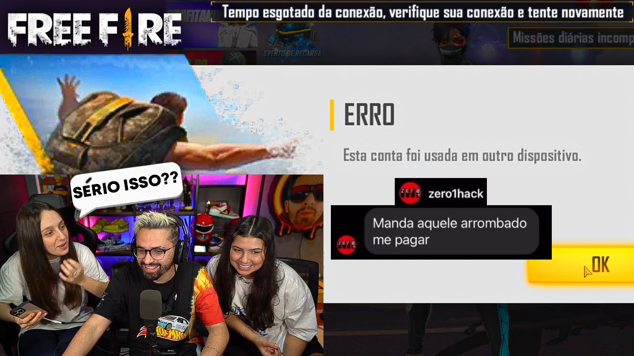 MINHA IRMÃ TROUXE A AMIGA PARA FALAR COM O GOLSPITA QUE PEGOU MINHA CONTA DO FREE FIRE!!
