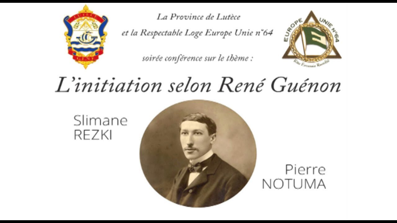 L’initiation selon René Guénon, par Slimane Rezki au siège de la GLNF