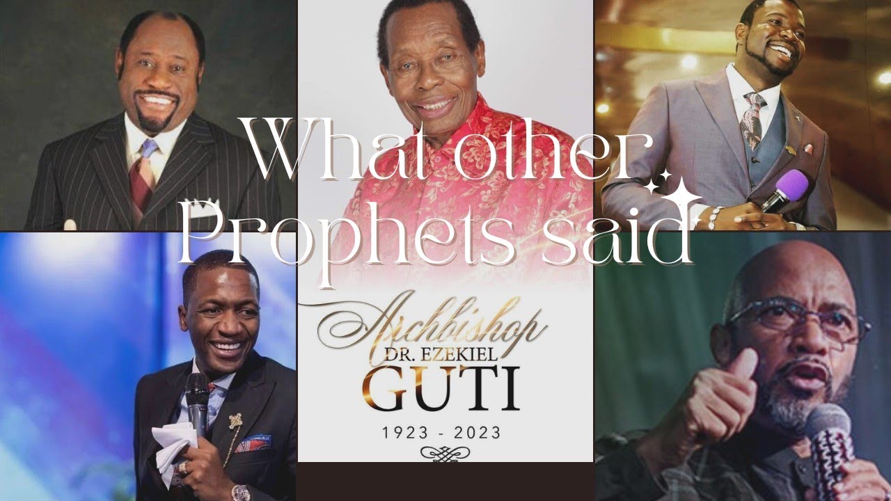 What they said about Apostle Ezekiel Guti - Hubert Angel, Tudor Bismark , Myles Munroe , Magaya