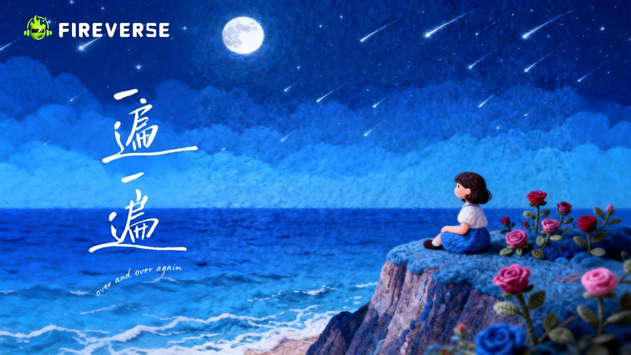 《一遍一遍》善宇 x Fireverse｜深夜循環曲 · 有些想念，只能「一遍一遍」【官方歌詞版】