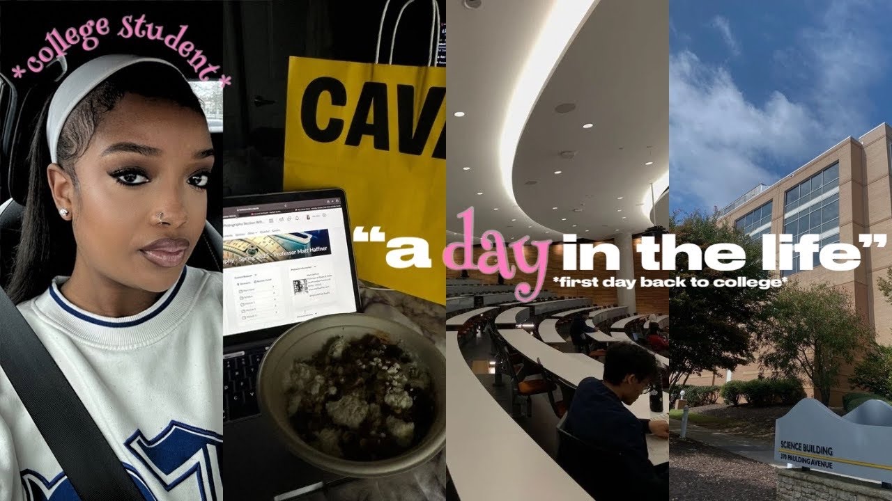 PRODUCTIVE DAY IN THE LIFE AS A COLLEGE STUDENT *first day back* l spring semester, grwm, chit chat