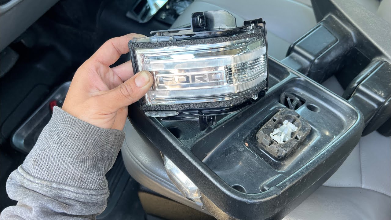 Ford F250 Mirror Turn Signal Light Replace - How To Disassemble Mirror - Easy Step By Step