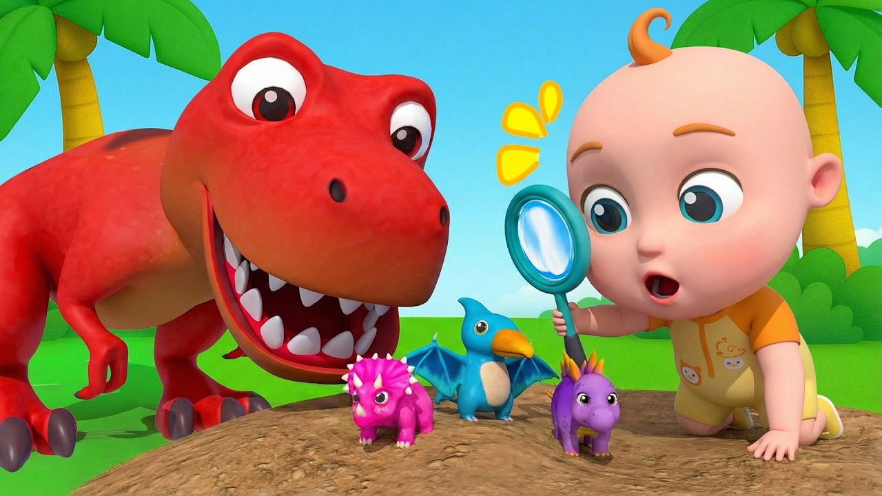 Dinosaur Stories for Kids | T-Rex | Learn Dinosaurs & Animals |Super Sumo Nursery Rhymes & Kids Song