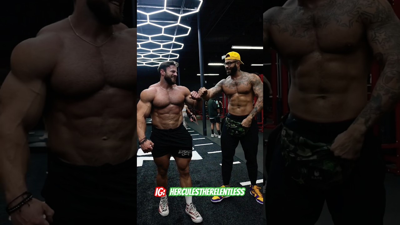 Grandy Glaze and Erick Janicki at Bradley Martins Gym 