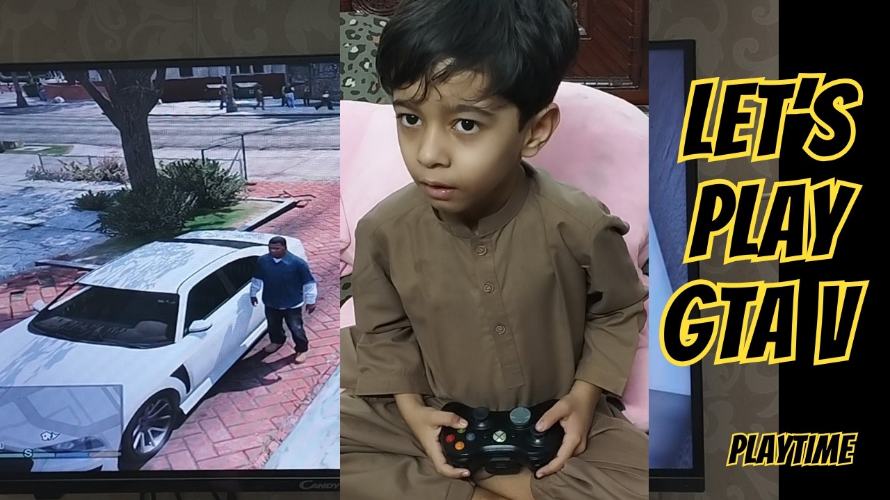 Kid Playing GTA 5 Gameplay | Fun, Action & Gaming Entertainment