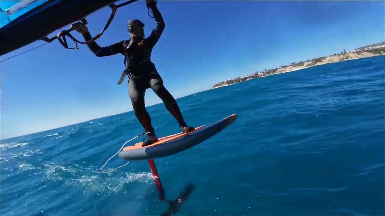 Wing foiling: Sunshine, big swells and big wind Cyprus Feb 26