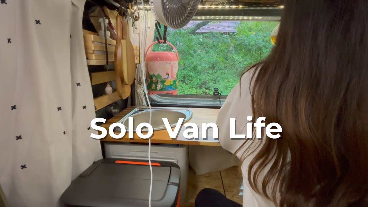 Solo Female Van Life in Japan: Rain Sounds & Mt. Fuji Drive 🗻🚐