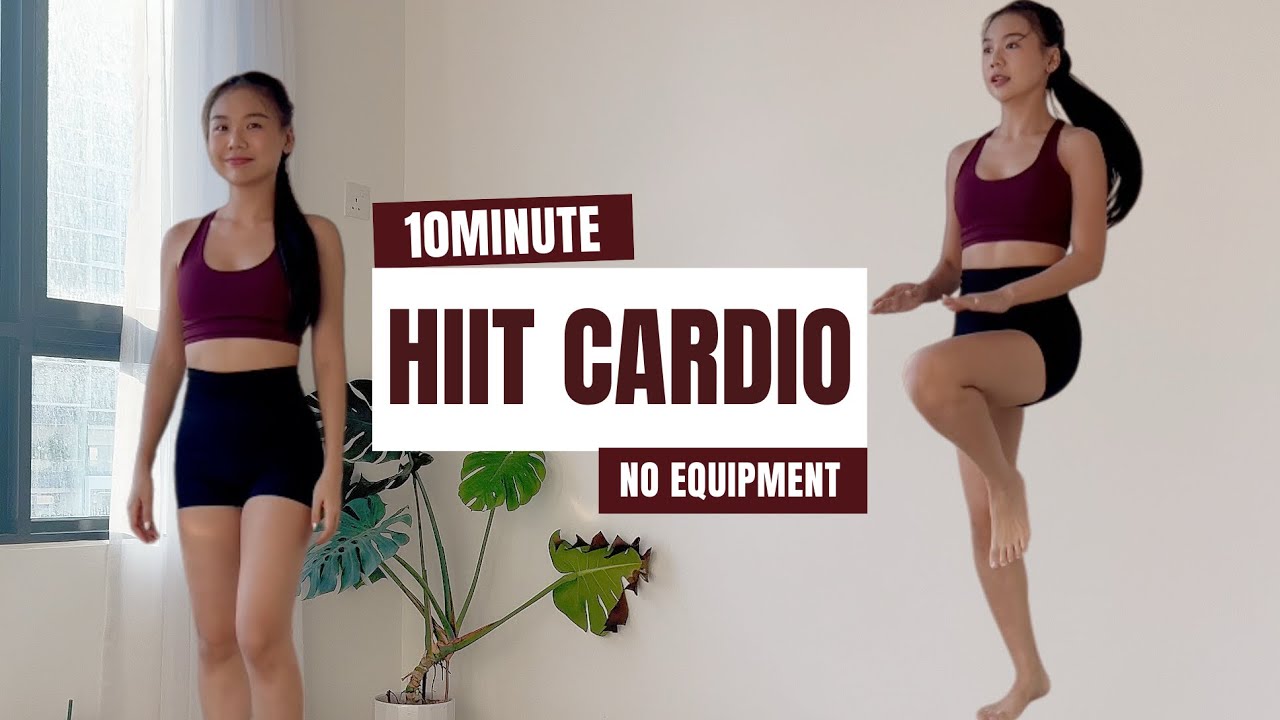 10分钟高间歇极速消脂运动｜10MIN HIIT CARDIO // Full Body Fat Burn (No Equipment)