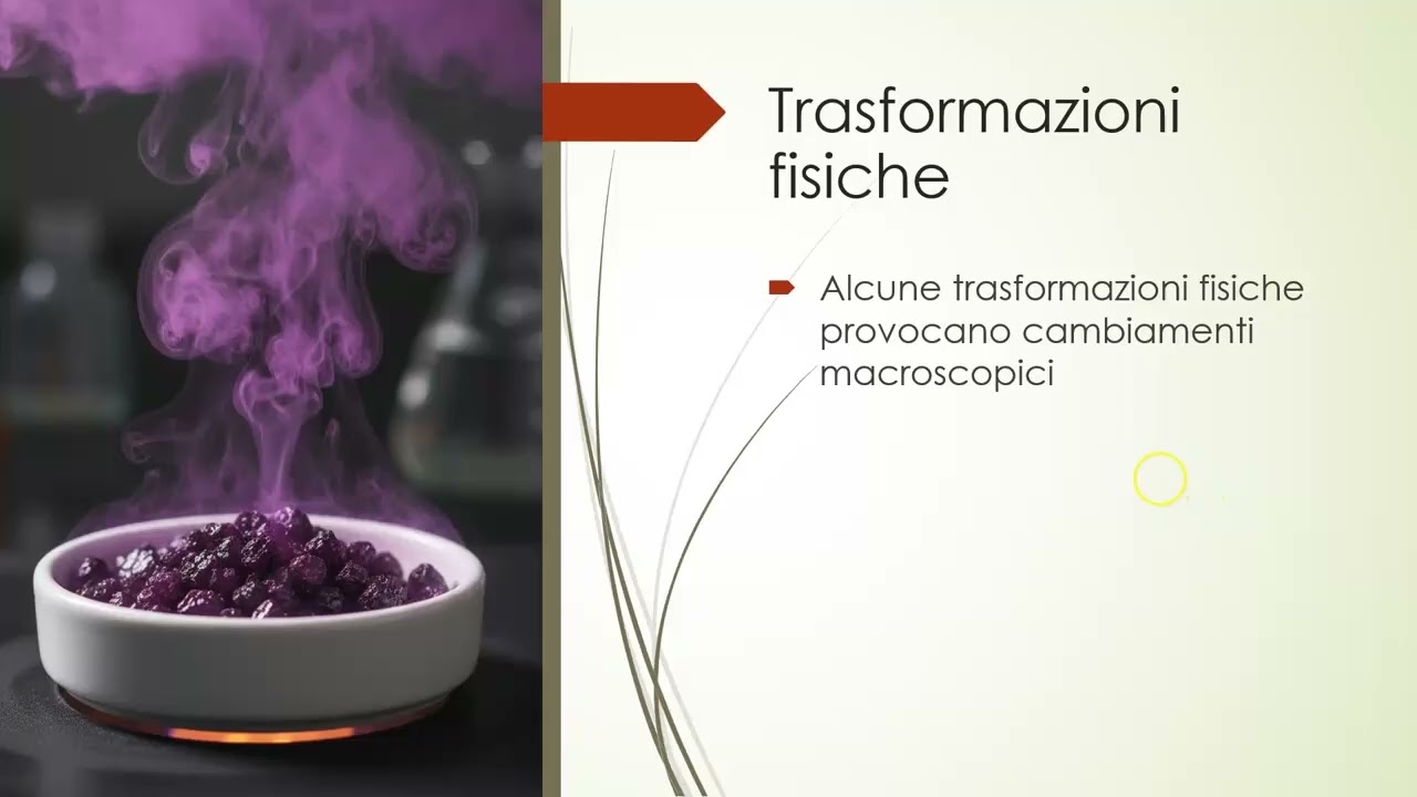 2.1 Trasformazioni fisiche e chimiche
