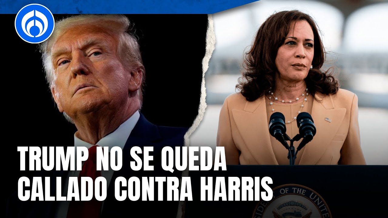 Trump duro y a la yugular contra Kamala Harris, la llama 