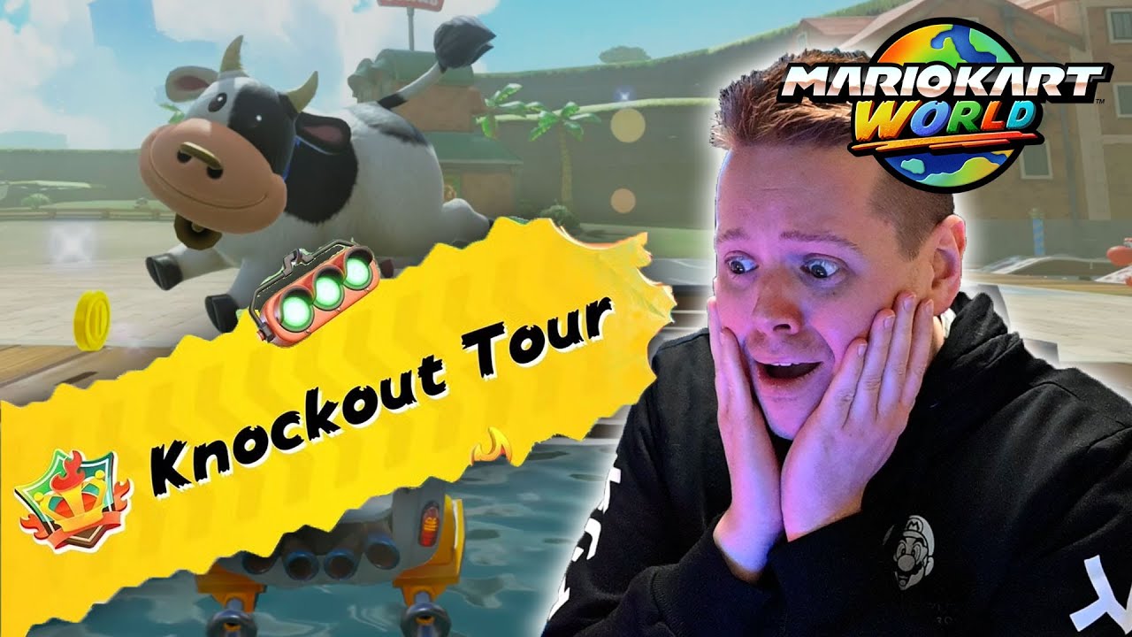 KNOCKOUT TOUR FOR F&Oslash;RSTE GANG! | Mario Kart World (Norsk)