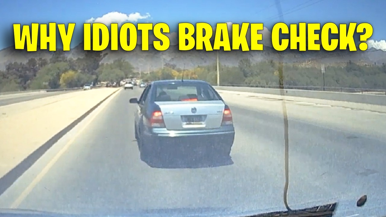 Drivers Lesson USA & Canada - Bad drivers, Driving fails, Road Rage, Brake Check 2025 #403