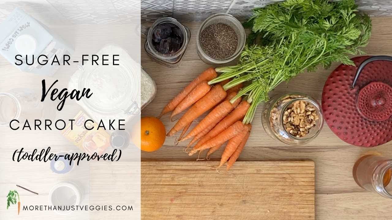 SUGAR-FREE VEGAN CARROT CAKE ● Absolutely no added sugar!