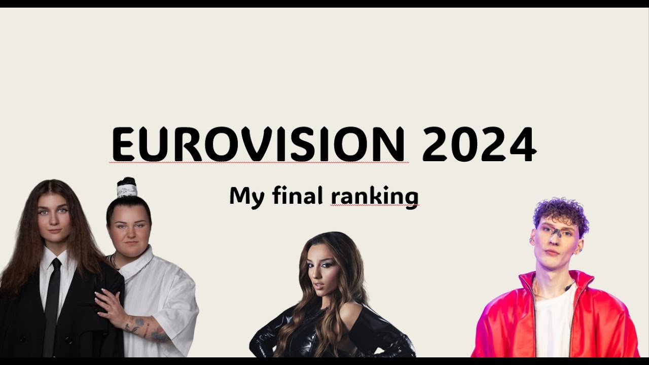 My final ranking | EUROVISION 2024 #top37