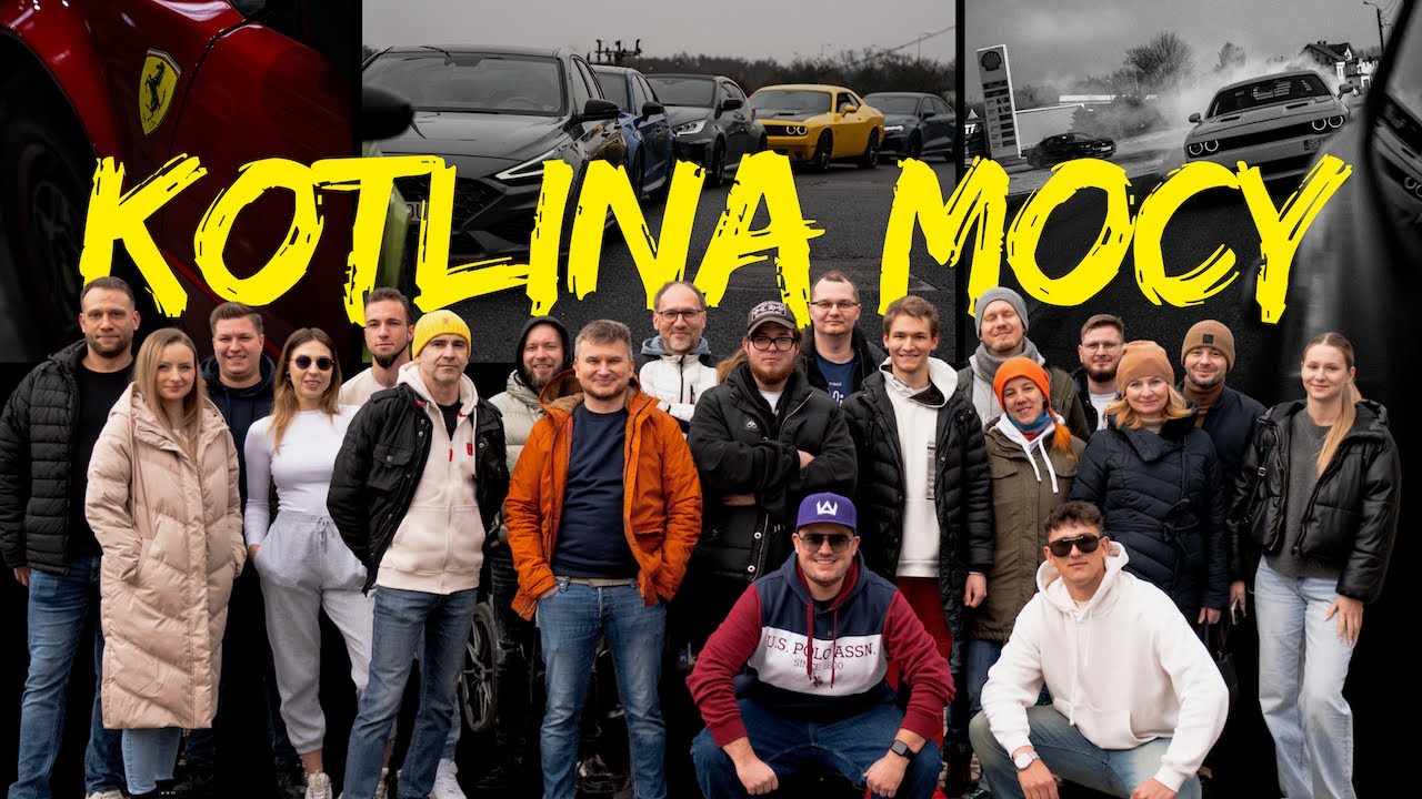 KOTLINA MOCY:  13 samochodów sportowych i 21 osób na drodze 100 zakrętów!
