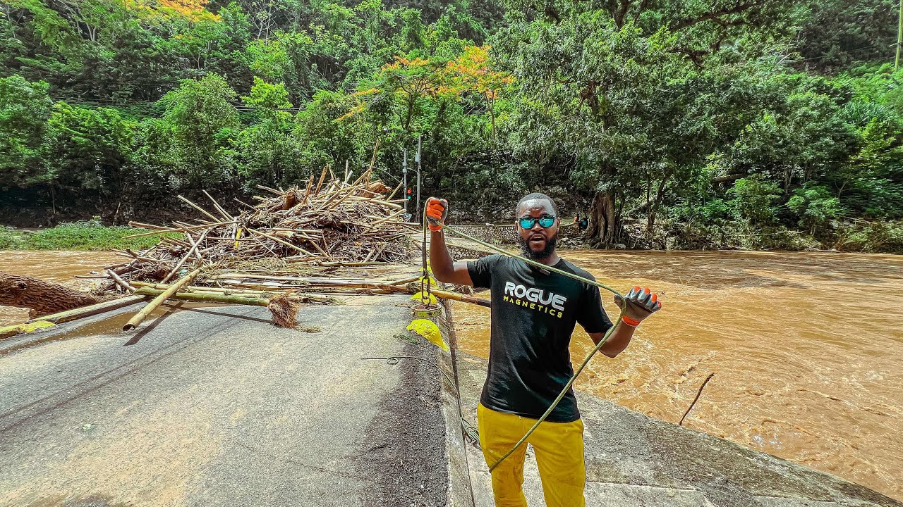 AfterMath of Hurricane Beryl in  FLAT BRIDGE JAMAICA ( Magnet Fishing )