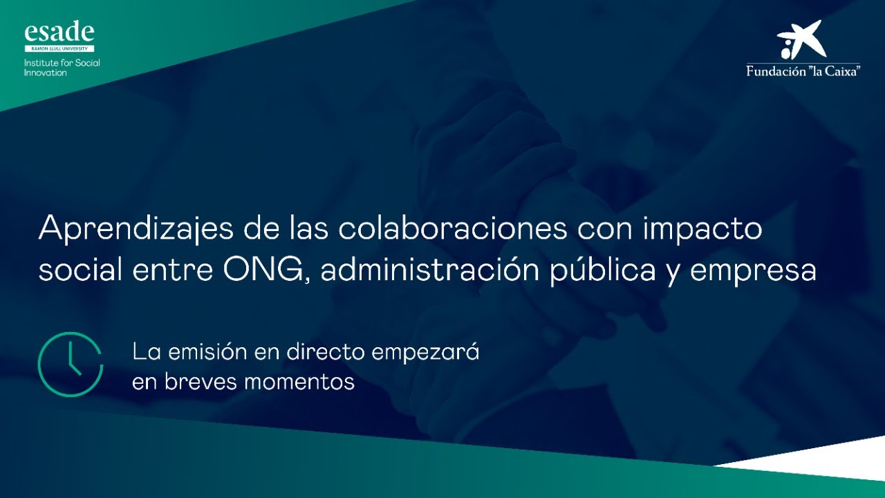 Aprendizajes de las colaboraciones con impacto social entre ONG, administración pública y empresa.