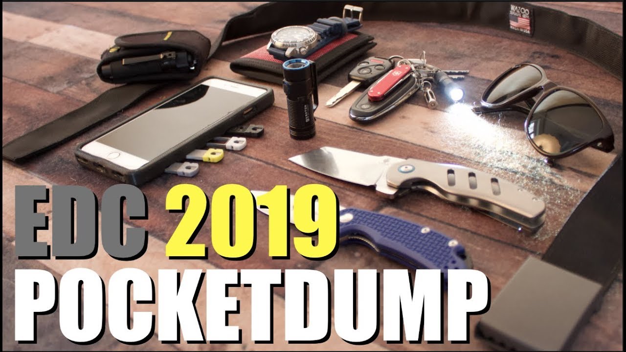 Pocket Dump EDC 2019 (My Everyday Carry Gear)