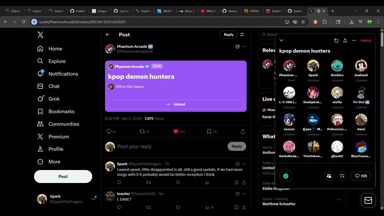FNF Phantom Arcade Twitter Talk 