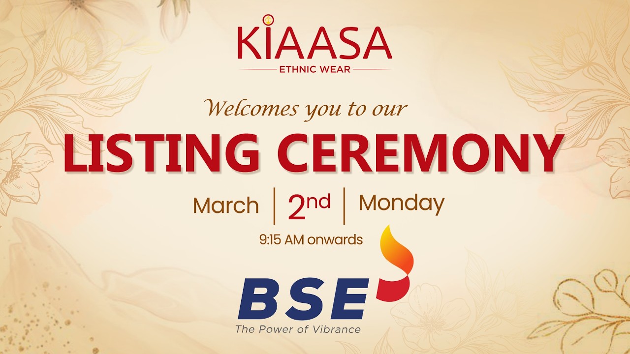 Listing Ceremony of KIAASA Retail at BSE
