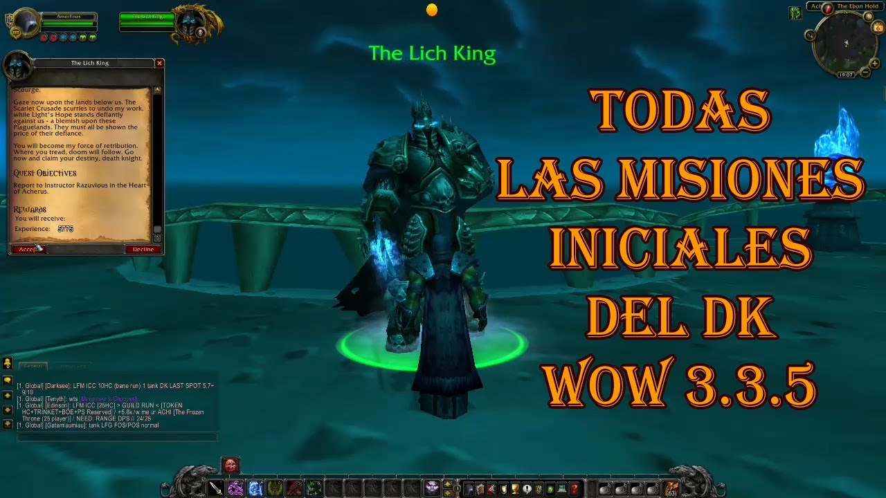Death Knight, Misiones del Caballero de la Muerte DK completas WOW 3.3.5