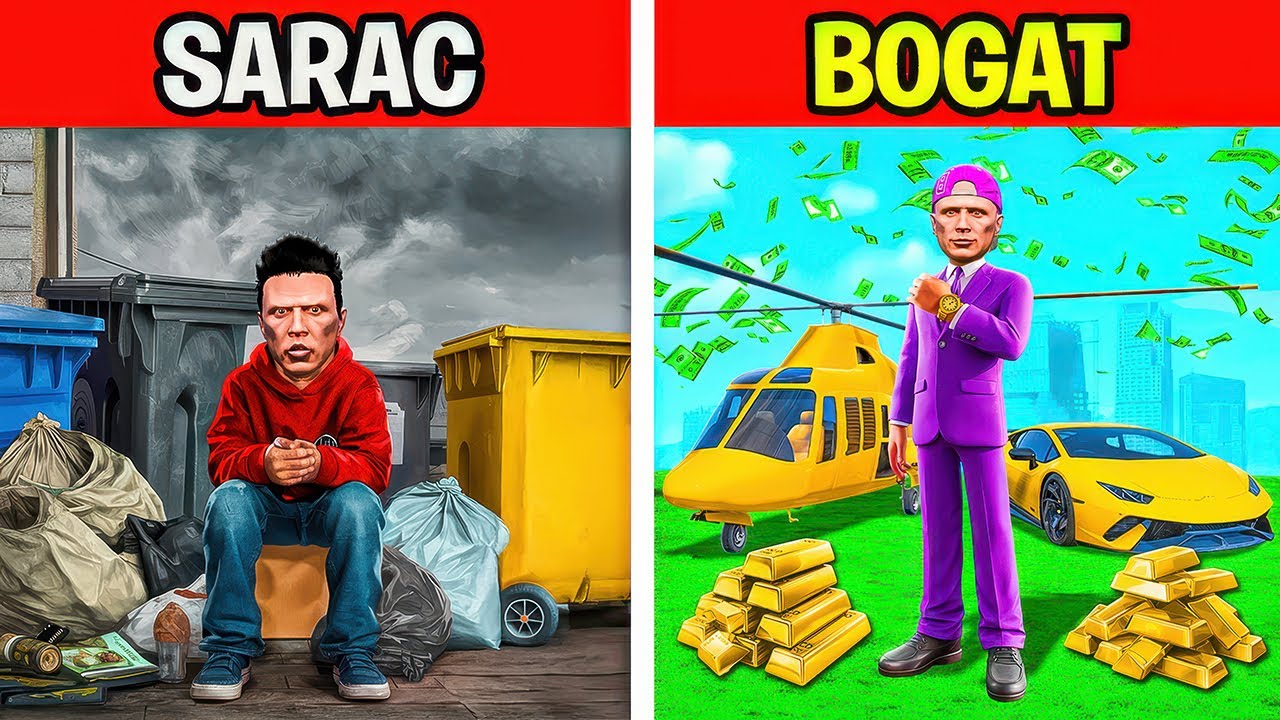 Copil SĂRAC vs BOGAT în GTA 5!