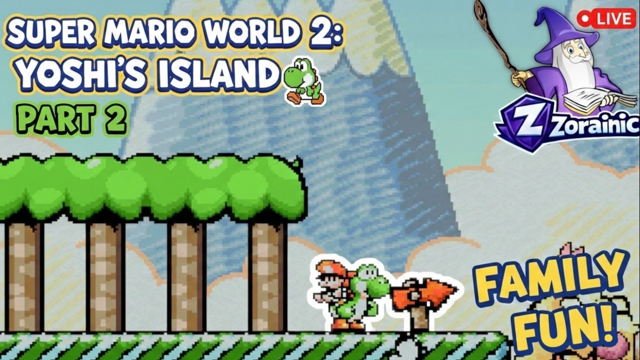 Super Mario World 2: Yoshi's Island Part 2 🦖 Family Friendly Fun!