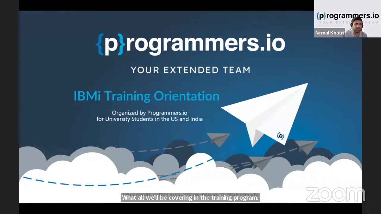 IBMi Internship Orientation