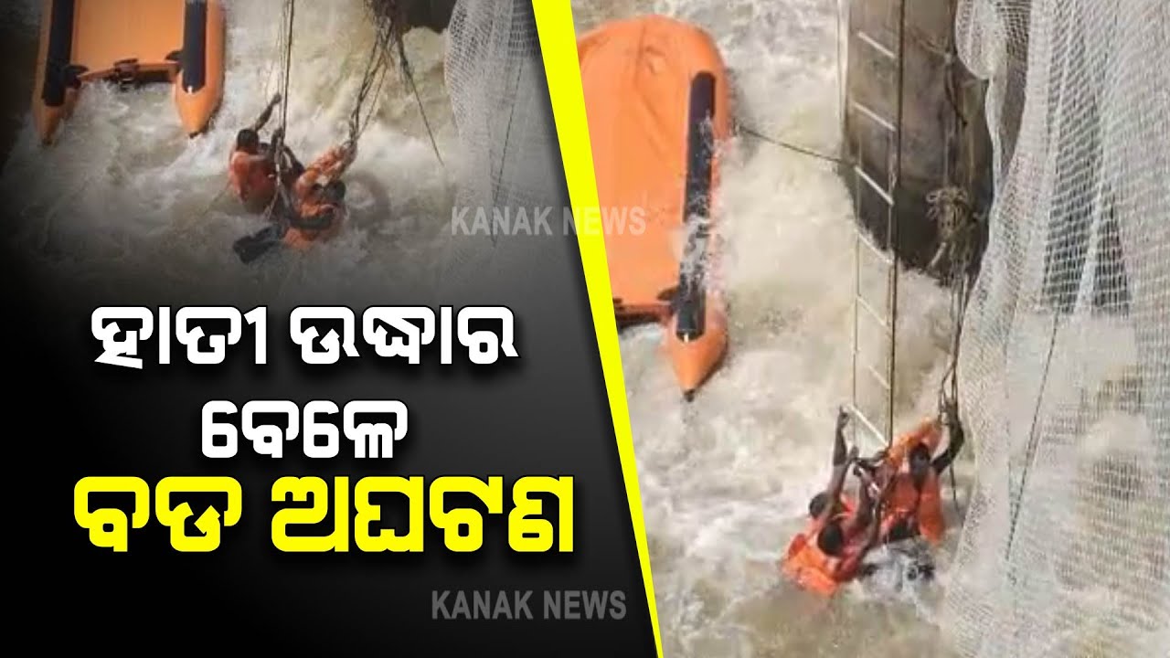 Tusker Rescue Operation Turns Tragic As ODRAF Boat Capsizes In Mahanadi