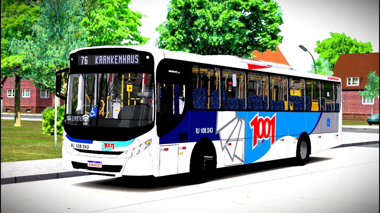 [OMSI 2] Caio Apache Vip III OF - 1721L BlueTec V - Padrão 1001 RJ - Mapa Grundorf 76