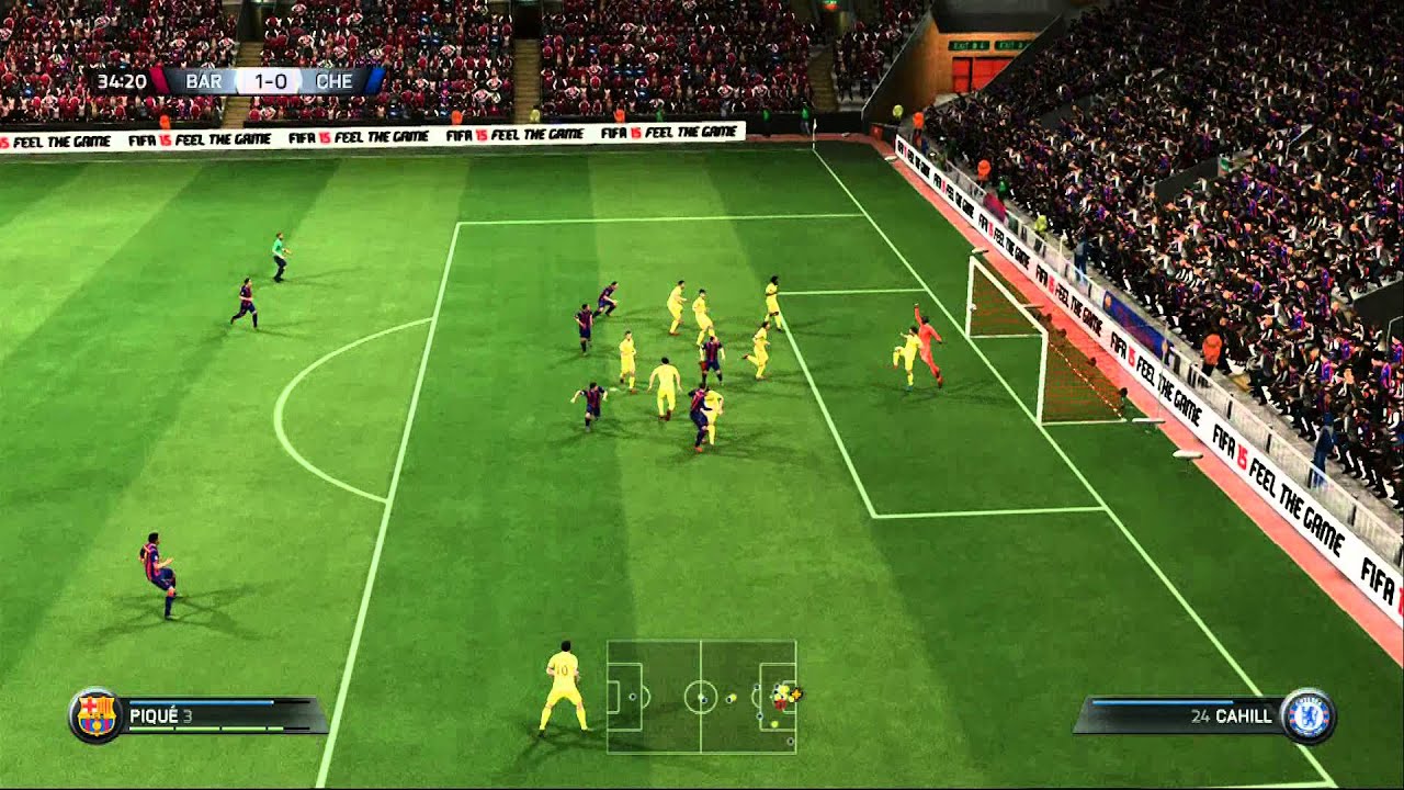 FIFA 15 Gameplay Barcelona Vs Chelsea Xbox 360
