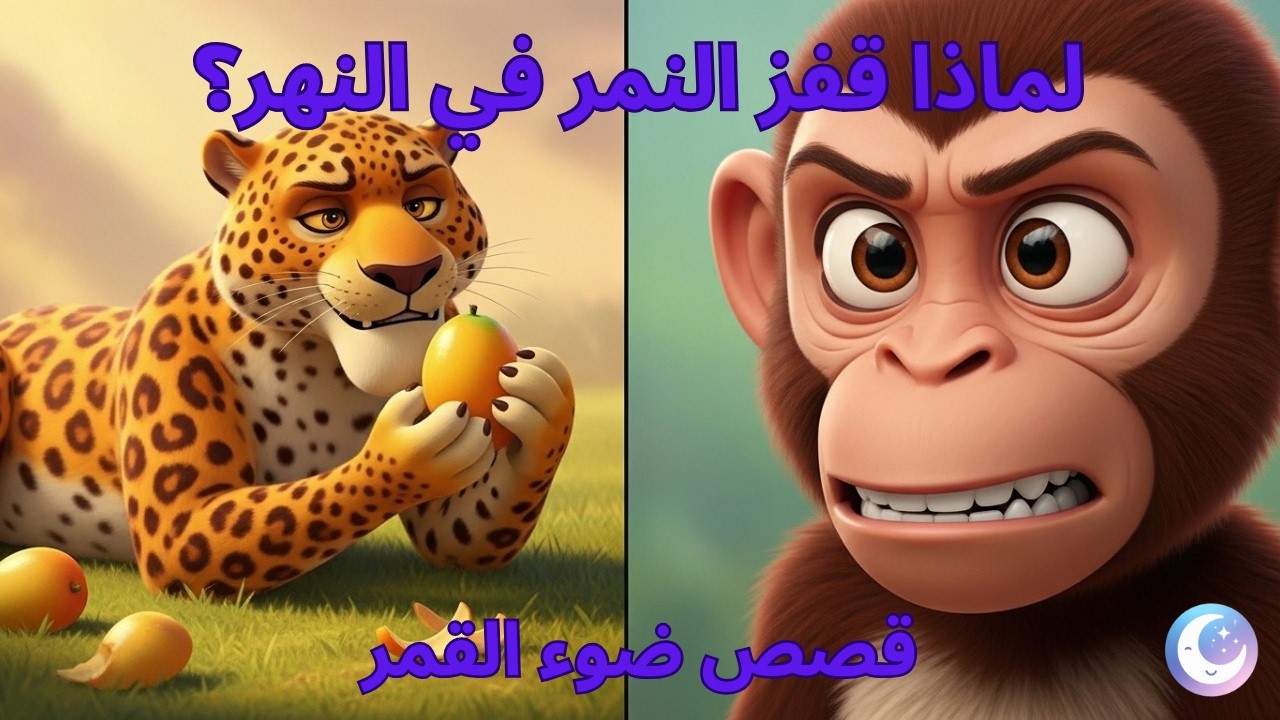 لماذا قفز النمر في النهر؟ 🌊😱 | قصص اطفال قبل النوم | قصص ضوء القمر