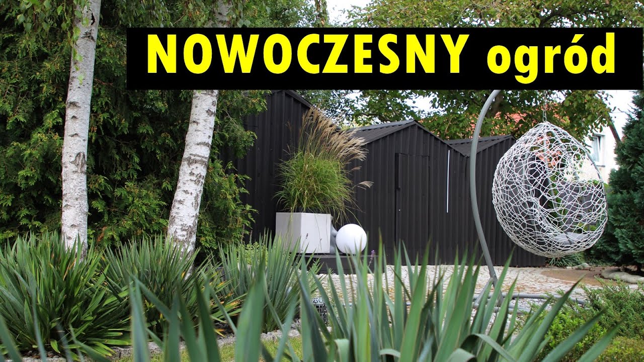 Nowoczesny i STONOWANY KOLORYSTYCZNIE ogród