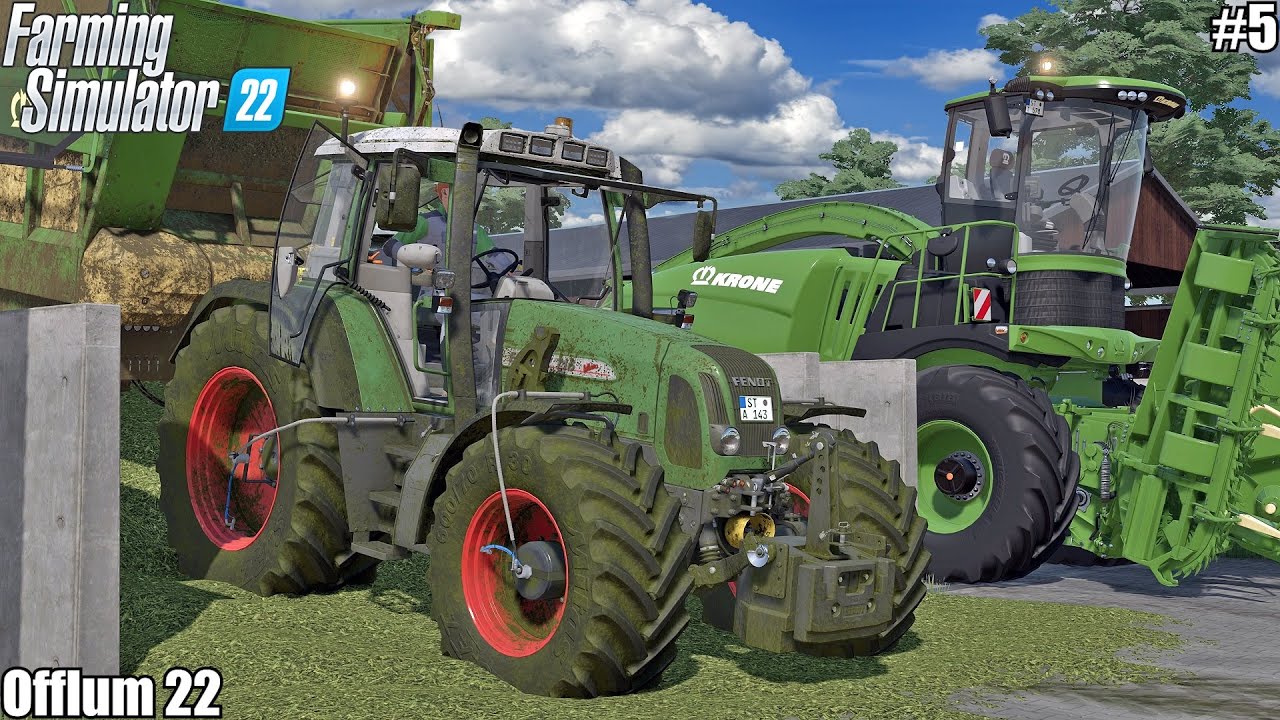 Offlum 22!  HARVESTING MAIZE SILAGE and COLLECTING STRAW BAELS│Offlum 22│FS22│5