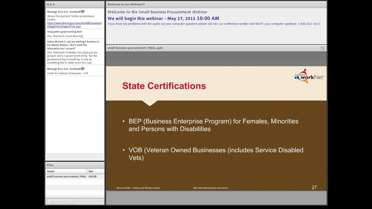 Small Business Procurement (5/27/2015)