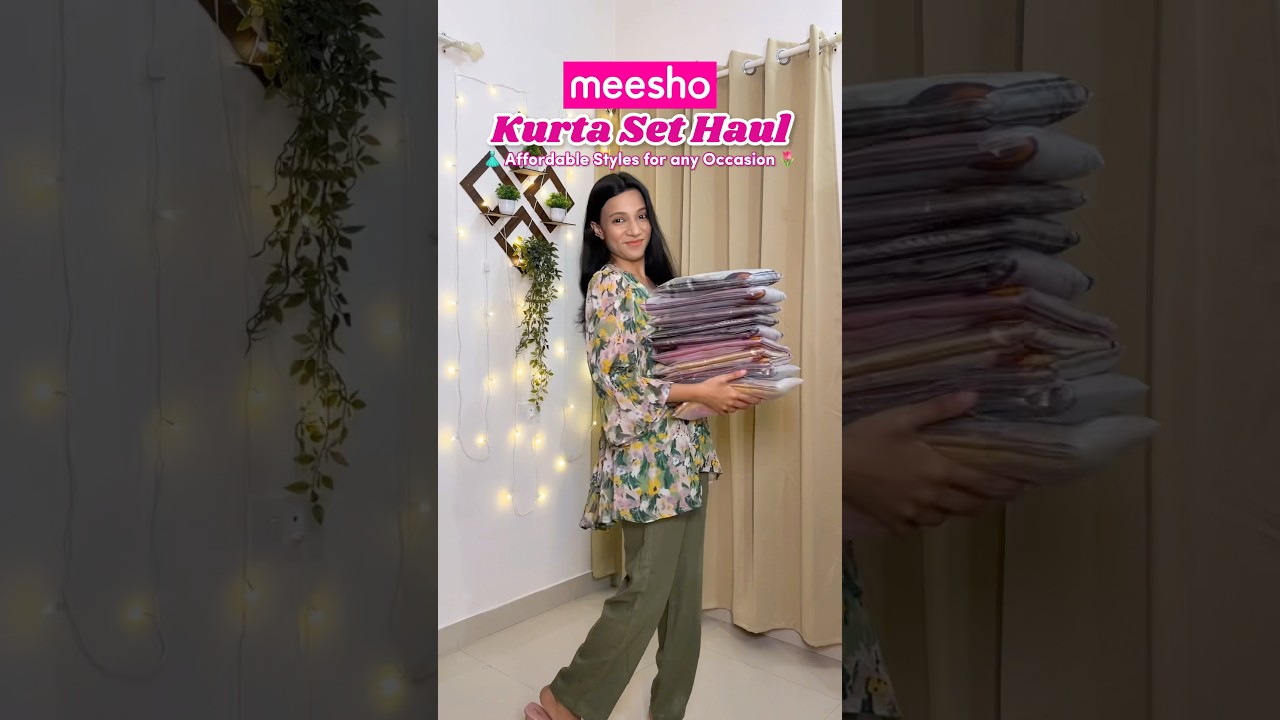 😍 Meesho Kurta Set Haul 👗 Affordable & Stylish kurta set perfect for festive #meeshohaul #kurtaset