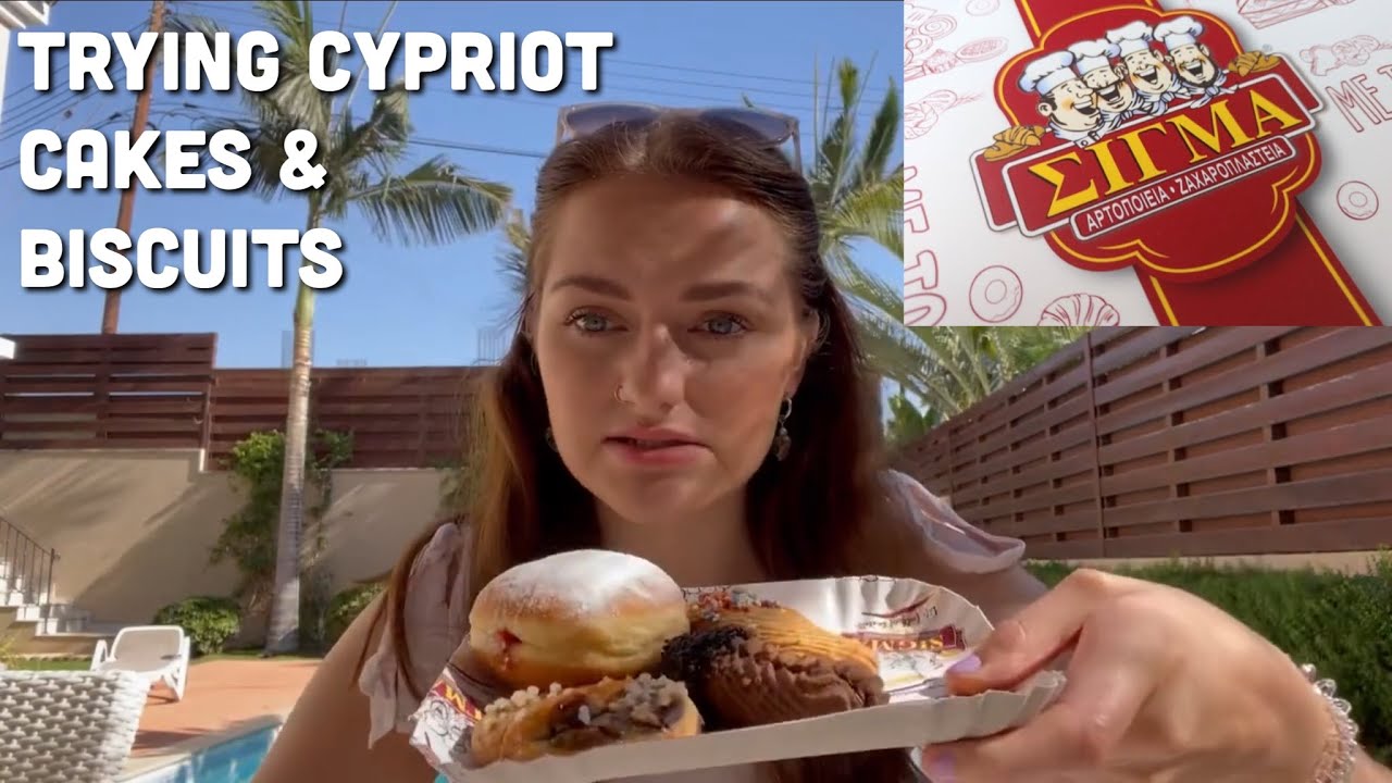 VLOG Trying Cypriot Bakery Cakes & Biscuits | Sigma Bakery, Limassol, Cyprus