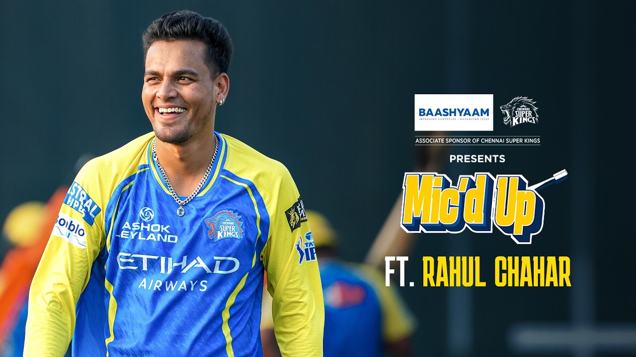 Spin, banter, and plenty of chatter 🦁🎙️| Mic'd Up Ft. Rahul Chahar | IPL 2026 | CSK