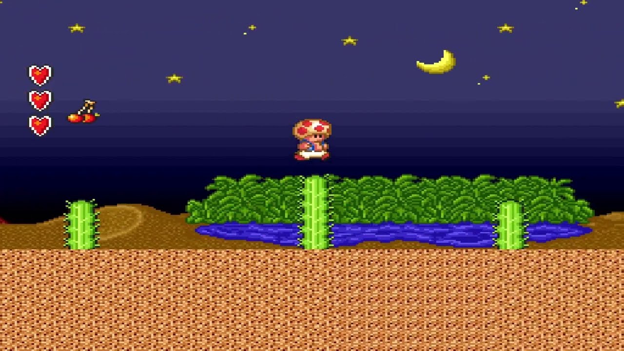 Super Mario Bros 2 - Mundo 2 Un monstruo de 3 cabezas