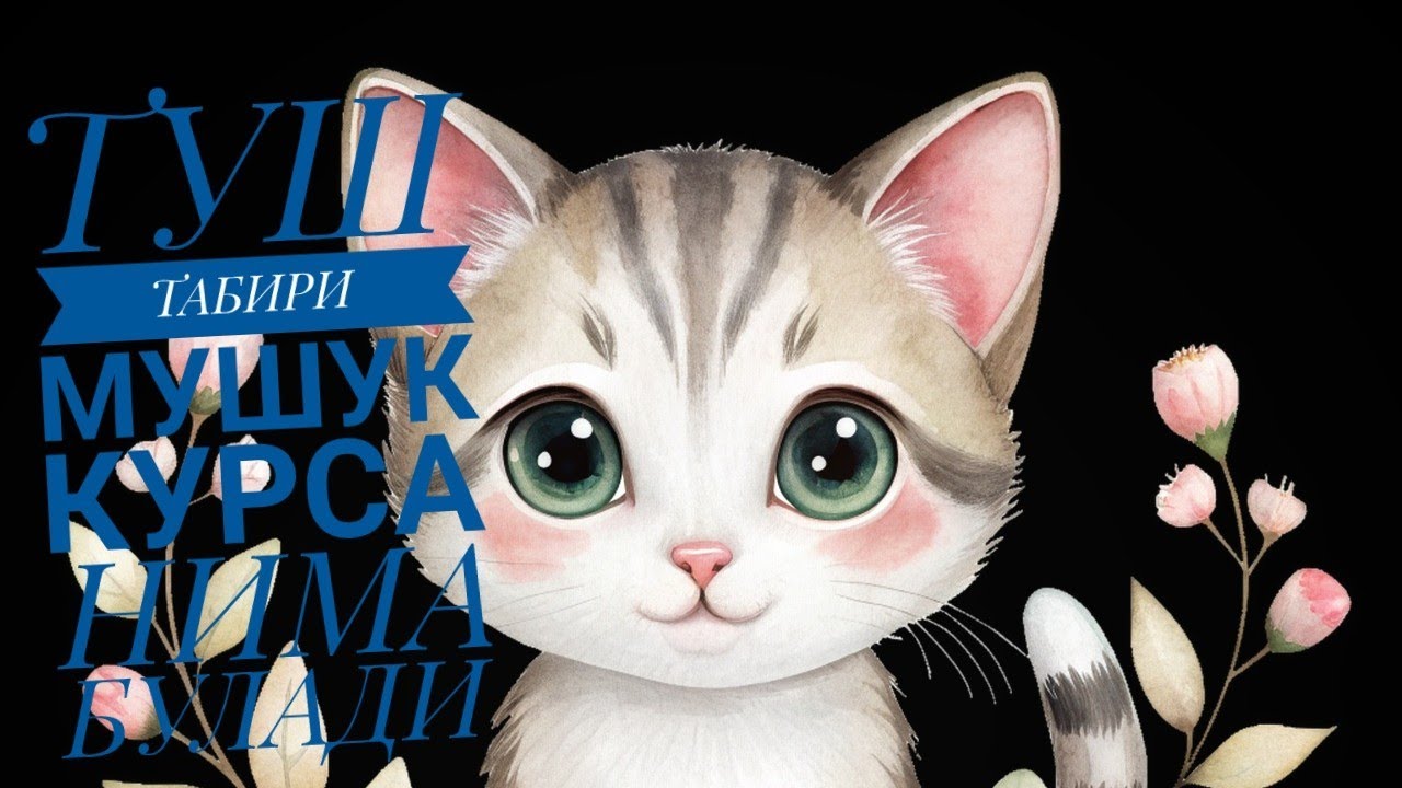 ТУШ ТАБИРИ МУШУК КУРСА НИМА БУЛАДИ