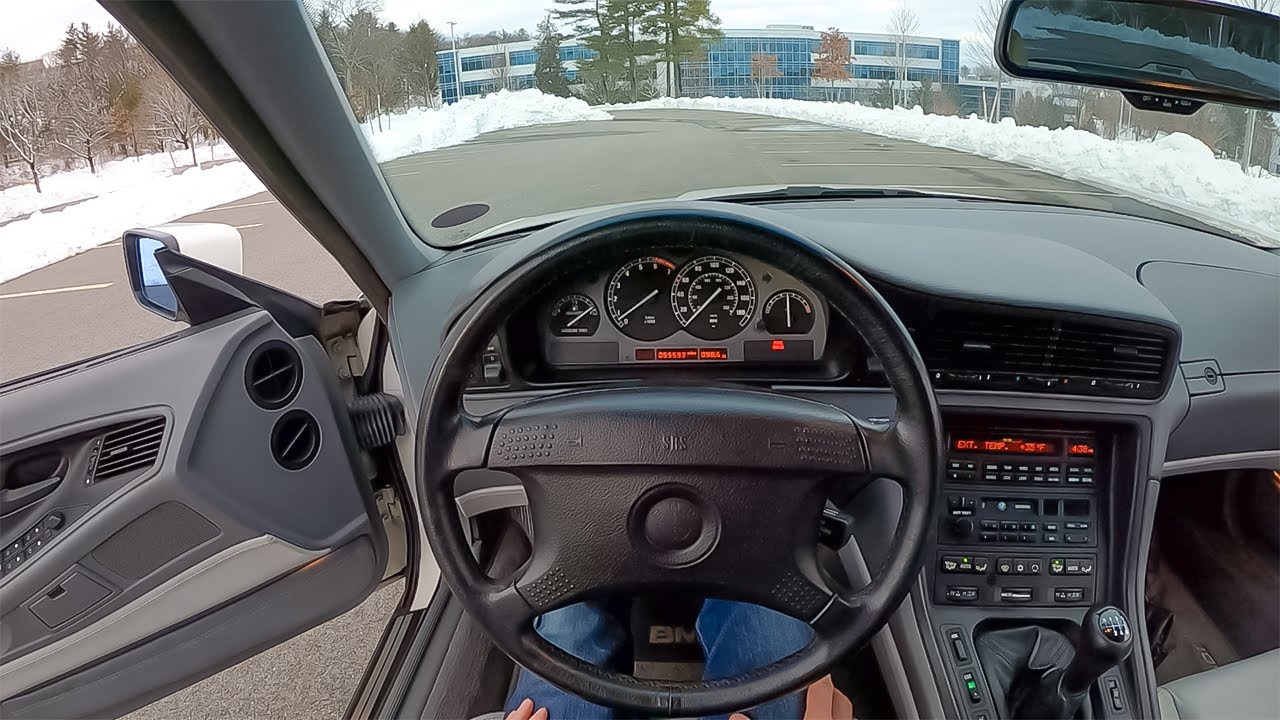 1992 BMW 850i - POV Test Drive by Tedward (Binaural Audio)