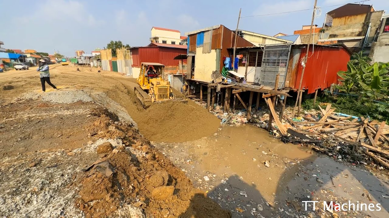 Wonderful Project First Job Building New Foundation Village Road By Dozer Move Sand Into Watermark