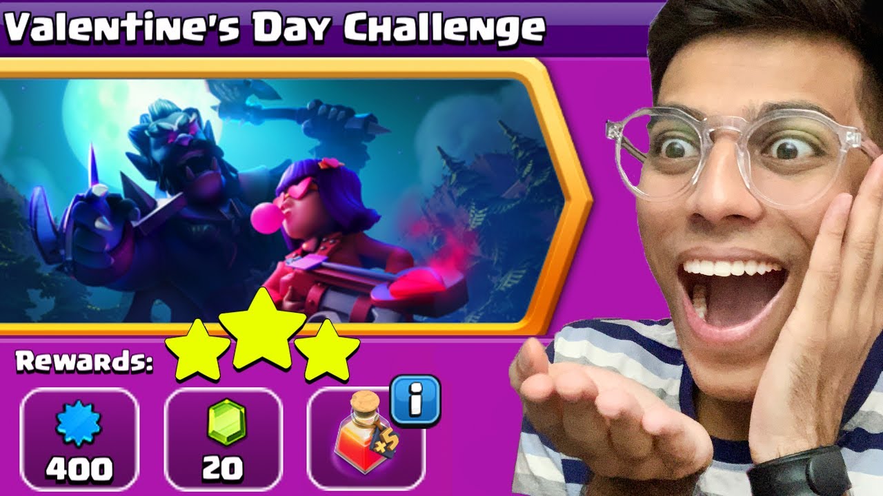 easiest way to 3 star VALENTINE'S DAY CHALLENGE (Clash of Clans)