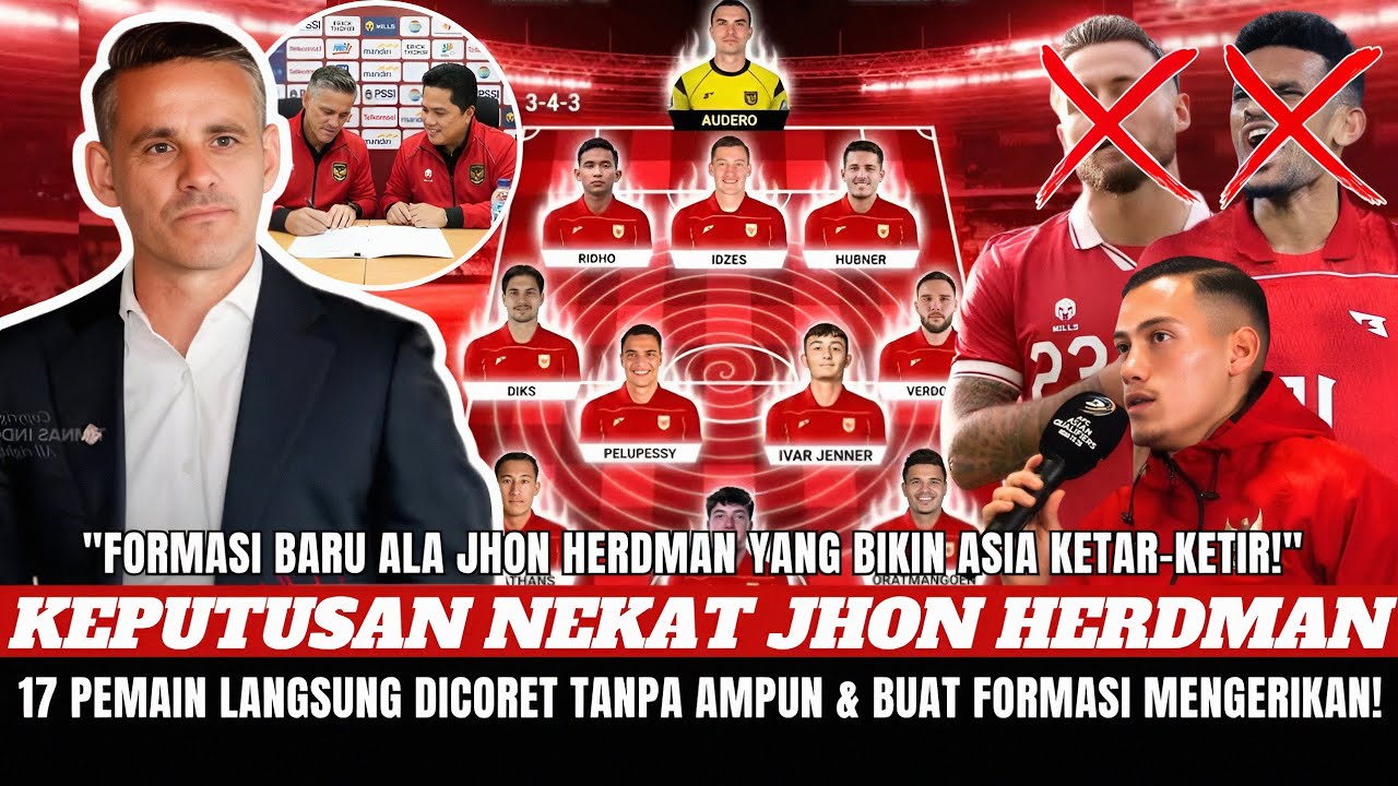 HERDMAN MENGAMUK‼️PSSI Resmi Rilis Skuad Timnas Era Herdman & 17 Pemain Dicoret! Timnas Indonesia