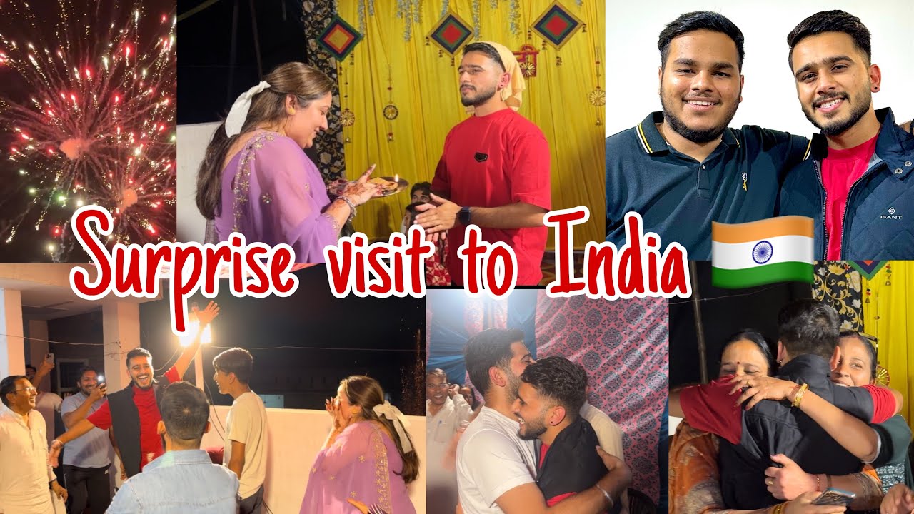 Surprise visit to India ✈️  | Sister Marriage😍 | Everyone shocked 😱
